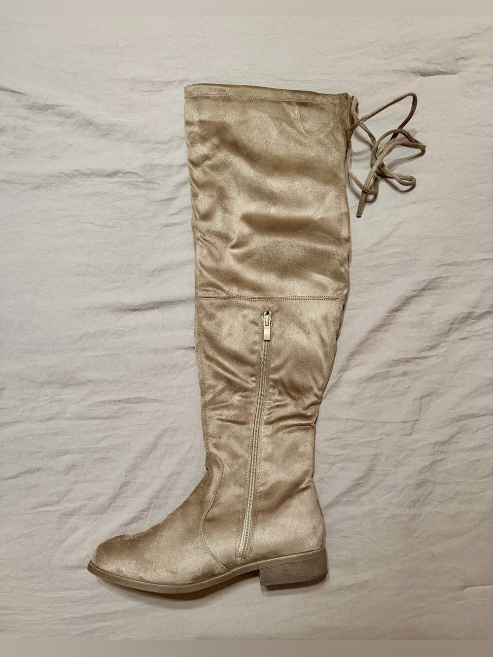 Knee High Women's Boots - Taupe